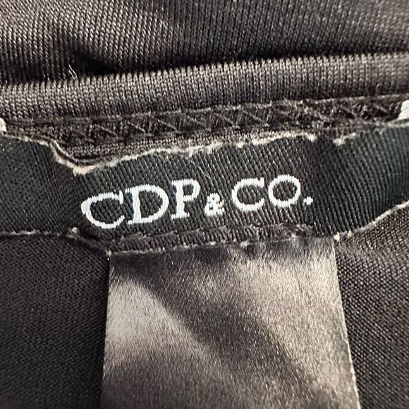 CDP & Co. Adjustable Spaghetti Strap Scoop Neck Black Tank Top Medium - Picture 3 of 3